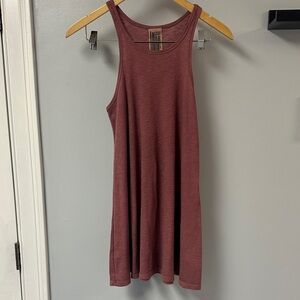 Free People Ribbed Tank Top Mini Dress